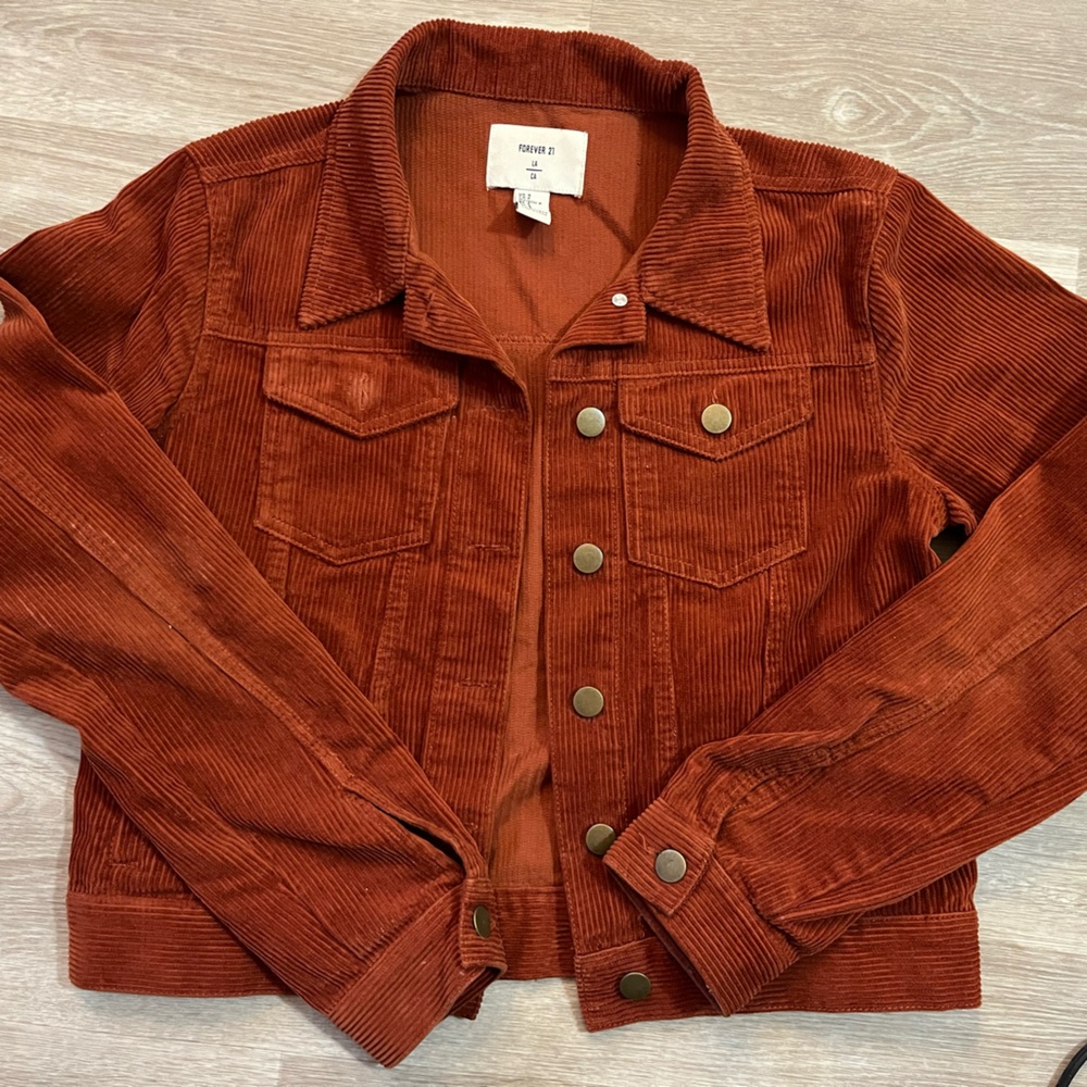 Forever 21 Terracotta Corduroy Jacket